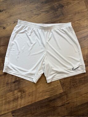 Men's NIKE Dri-fit Academy Knit Soccer Shorts White | Size XXL